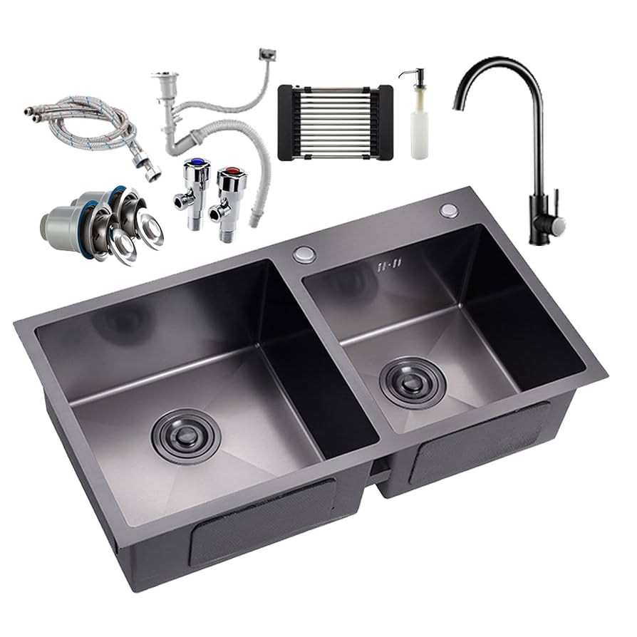 Amazon.co.jp: Kitchen Sink Sink Sink Set #304 Stainless